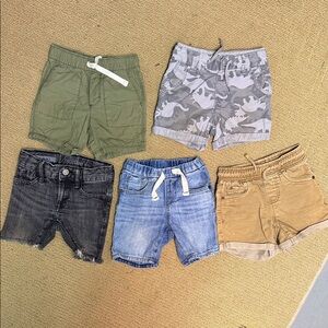 Toddler Boy shorts lot - 5 pairs - 12-24 mo